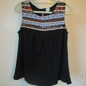 Anthropologie Beaded and Embroidered Tank